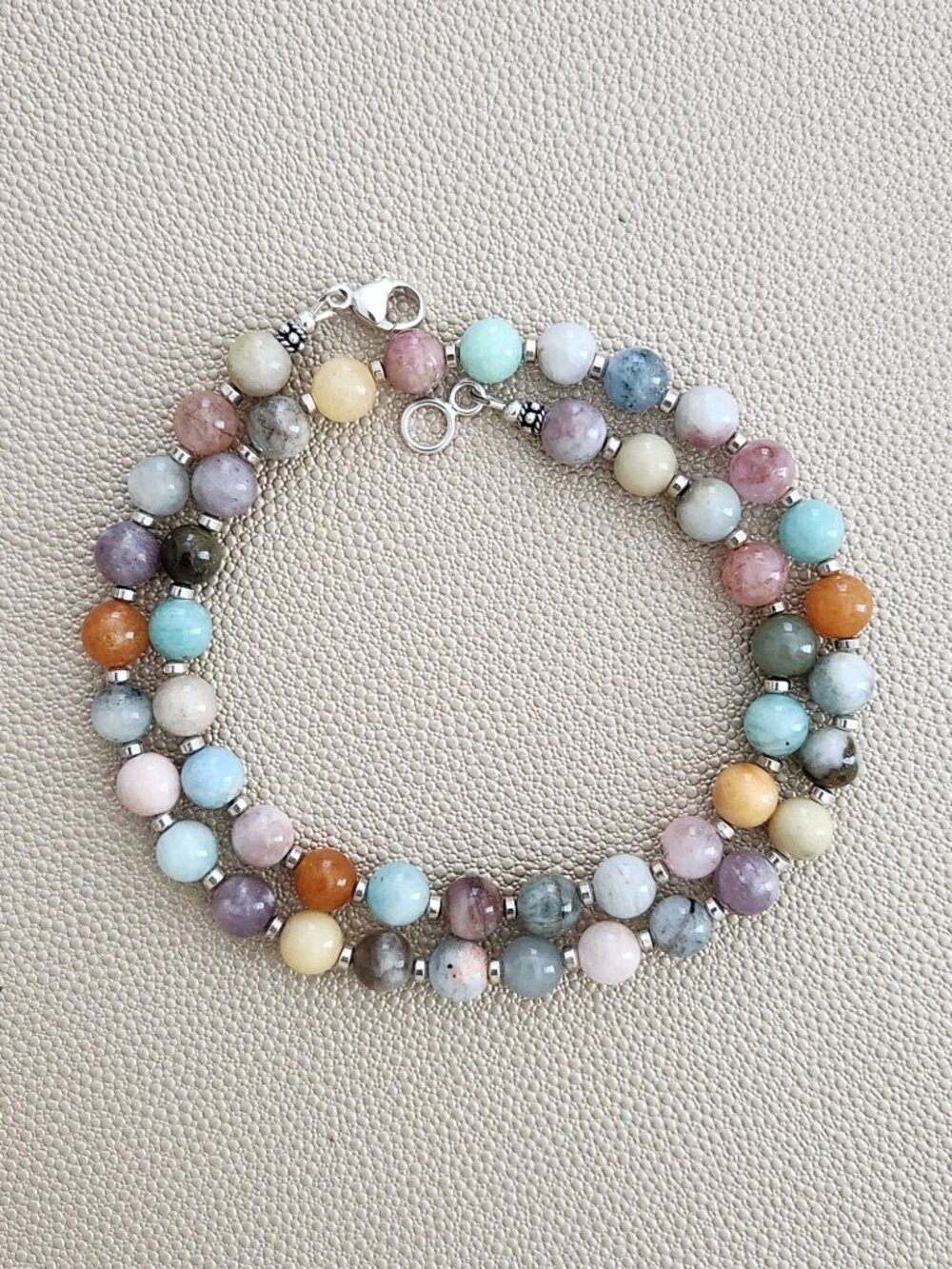 AMAZING CHAKRA. GEMSTONE NECKLACE 20 inches long